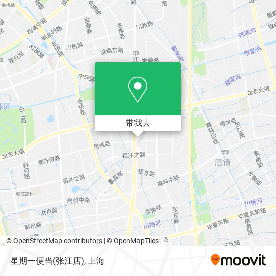 星期一便当(张江店)地图