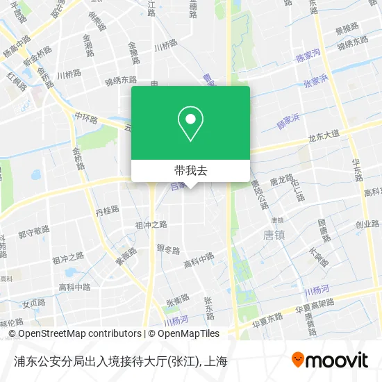 浦东公安分局出入境接待大厅(张江)地图