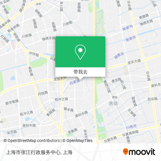 上海市张江行政服务中心地图