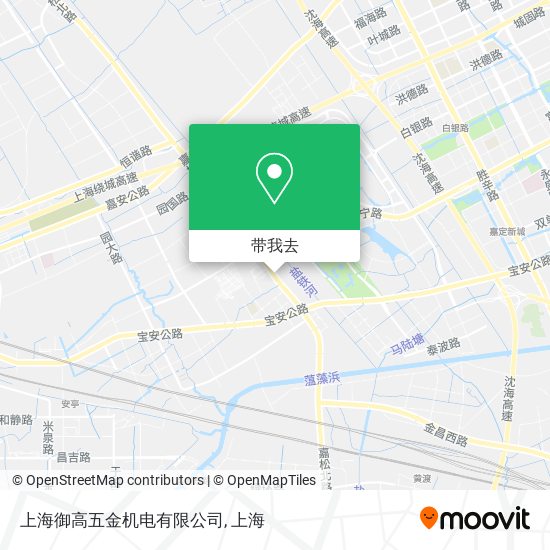 上海御高五金机电有限公司地图
