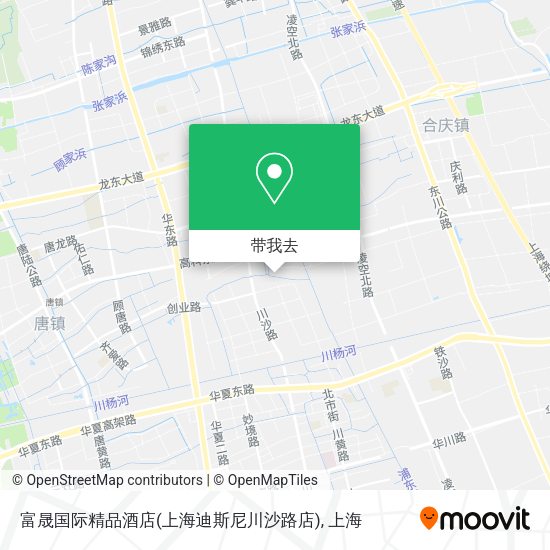富晟国际精品酒店(上海迪斯尼川沙路店)地图