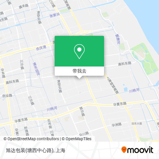 旭达包装(塘西中心路)地图