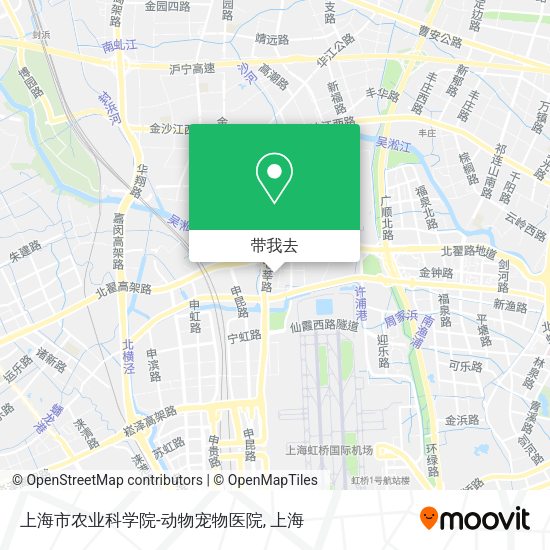 上海市农业科学院-动物宠物医院地图
