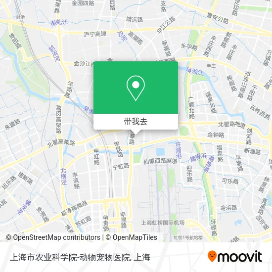 上海市农业科学院-动物宠物医院地图