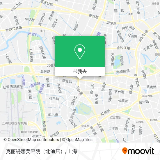 克丽缇娜美容院（北渔店）地图