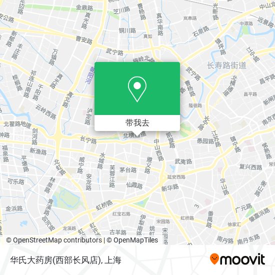 华氏大药房(西部长风店)地图