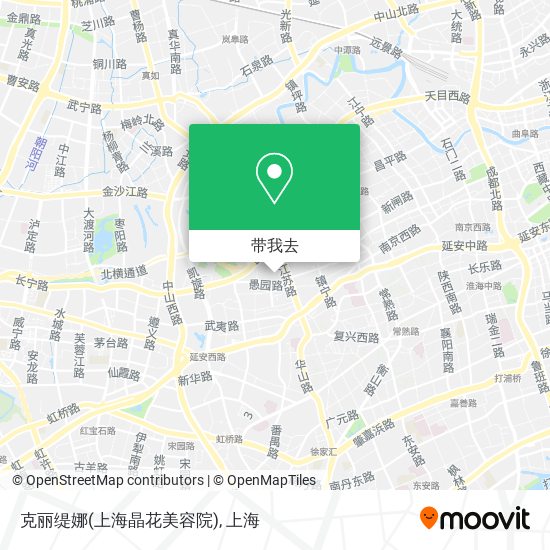 克丽缇娜(上海晶花美容院)地图