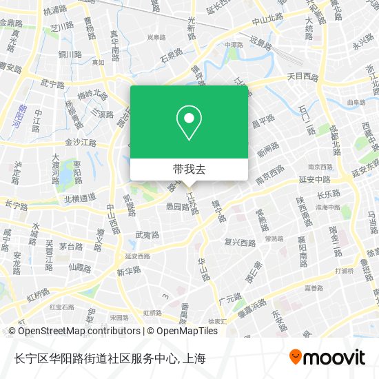 长宁区华阳路街道社区服务中心地图