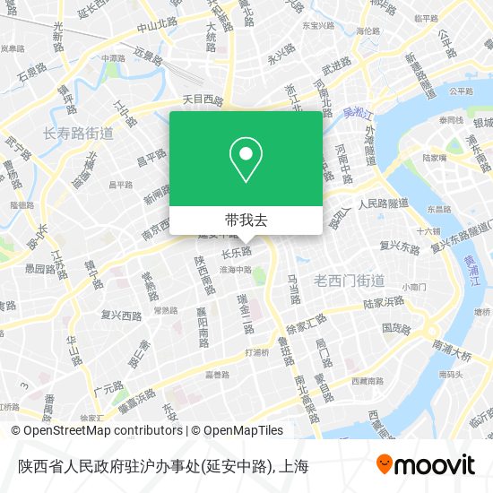 陕西省人民政府驻沪办事处(延安中路)地图