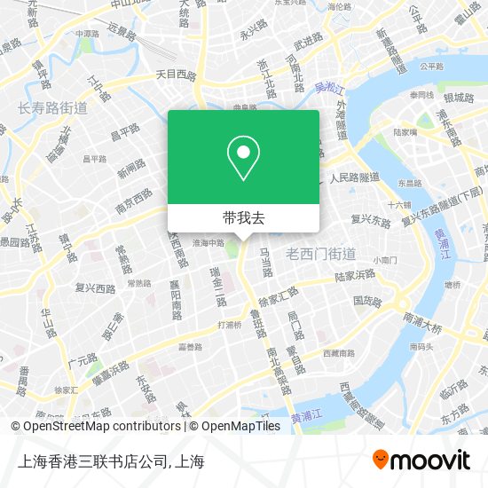 上海香港三联书店公司地图