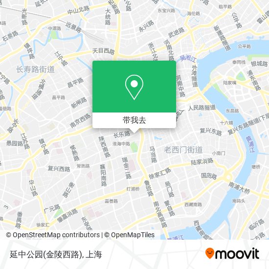 延中公园(金陵西路)地图