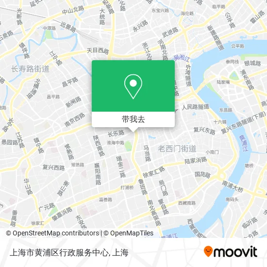 上海市黄浦区行政服务中心地图
