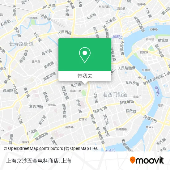 上海京沙五金电料商店地图