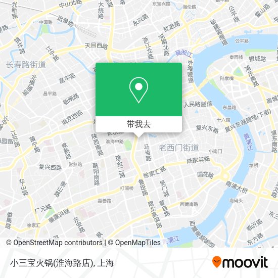 小三宝火锅(淮海路店)地图