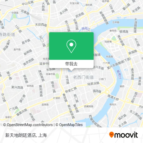 新天地朗廷酒店地图