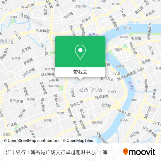 汇丰银行上海香港广场支行卓越理财中心地图