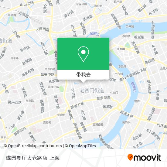 蝶园餐厅太仓路店地图