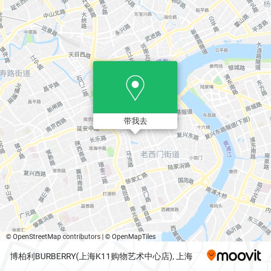 博柏利BURBERRY(上海K11购物艺术中心店)地图
