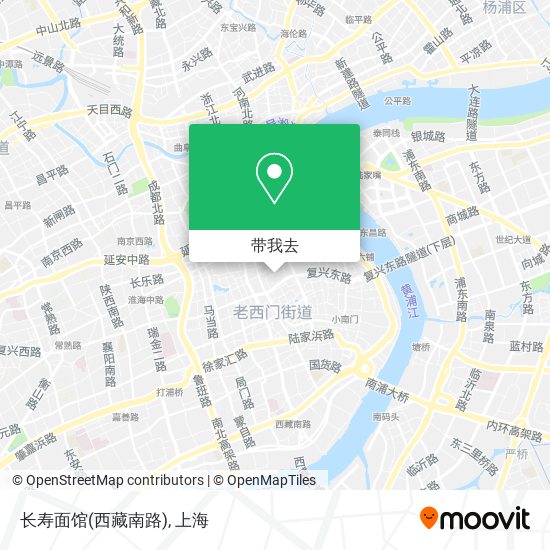 长寿面馆(西藏南路)地图