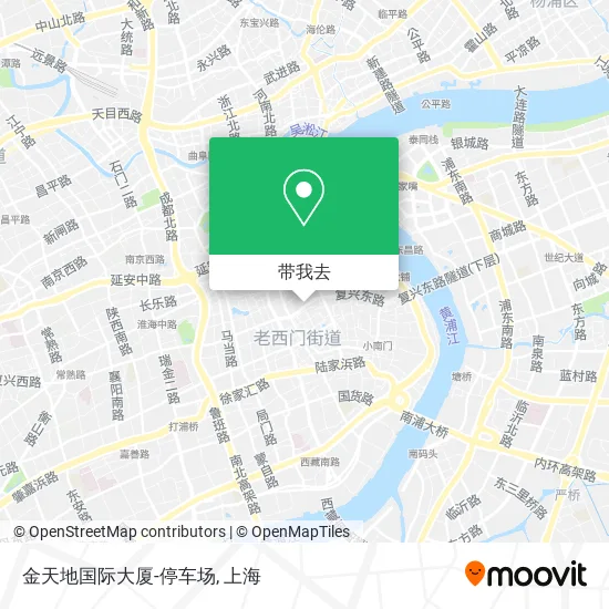 金天地国际大厦-停车场地图