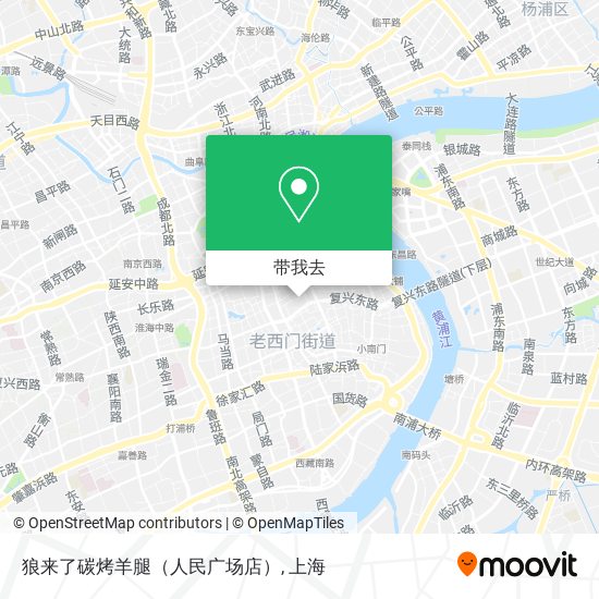 狼来了碳烤羊腿（人民广场店）地图