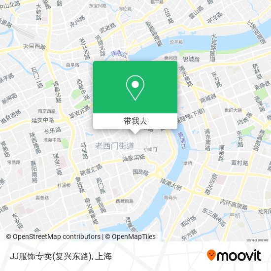 JJ服饰专卖(复兴东路)地图