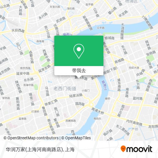 华润万家(上海河南南路店)地图