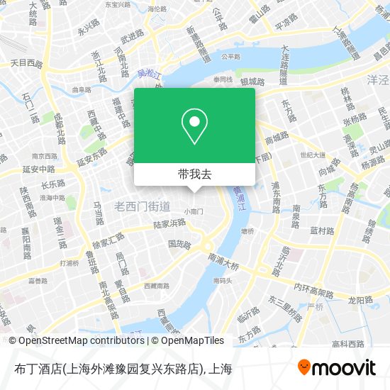 布丁酒店(上海外滩豫园复兴东路店)地图