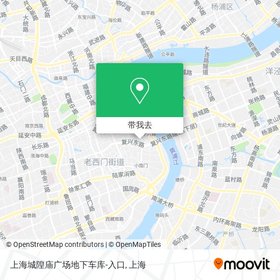 上海城隍庙广场地下车库-入口地图