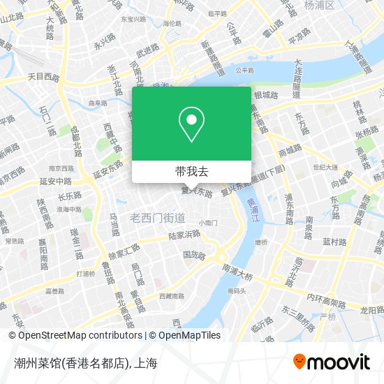 潮州菜馆(香港名都店)地图