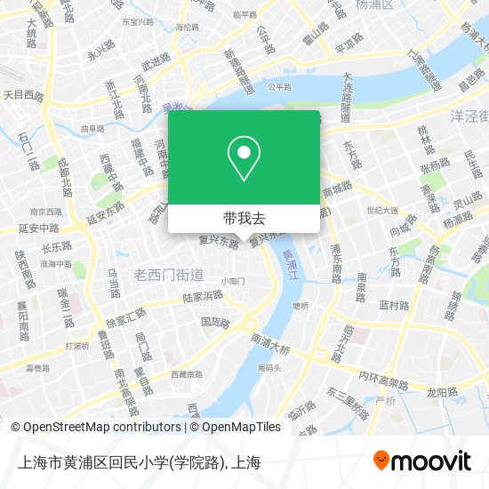 上海市黄浦区回民小学(学院路)地图
