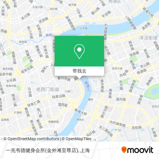 一兆韦德健身会所(金外滩至尊店)地图