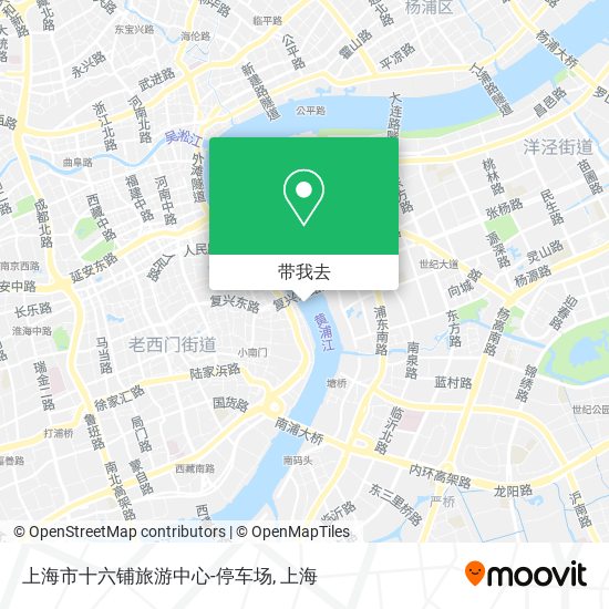 上海市十六铺旅游中心-停车场地图