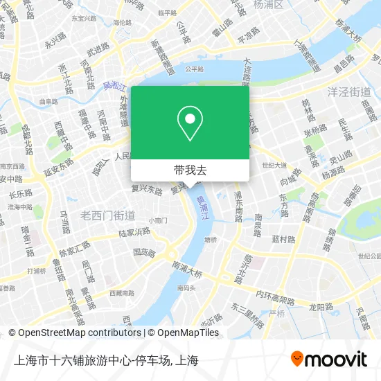 上海市十六铺旅游中心-停车场地图