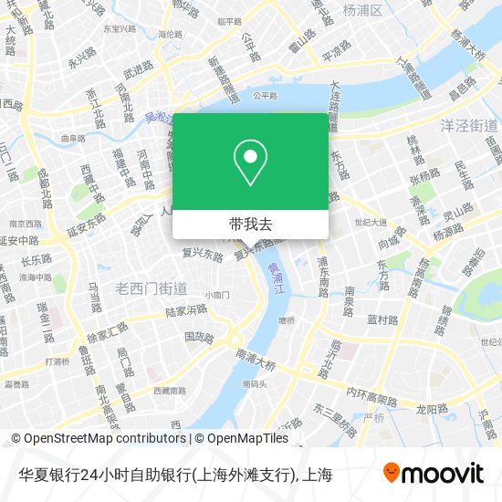 华夏银行24小时自助银行(上海外滩支行)地图