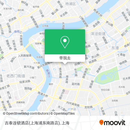 吉泰连锁酒店(上海浦东南路店)地图
