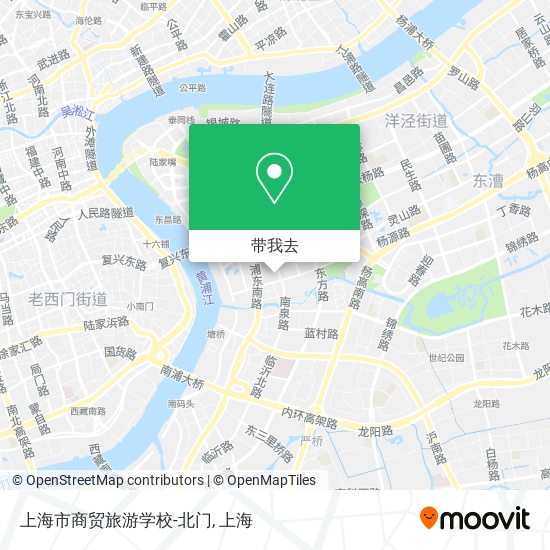 上海市商贸旅游学校-北门地图