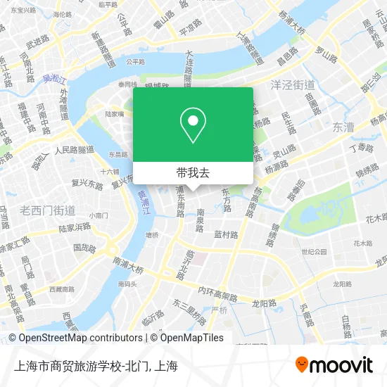 上海市商贸旅游学校-北门地图