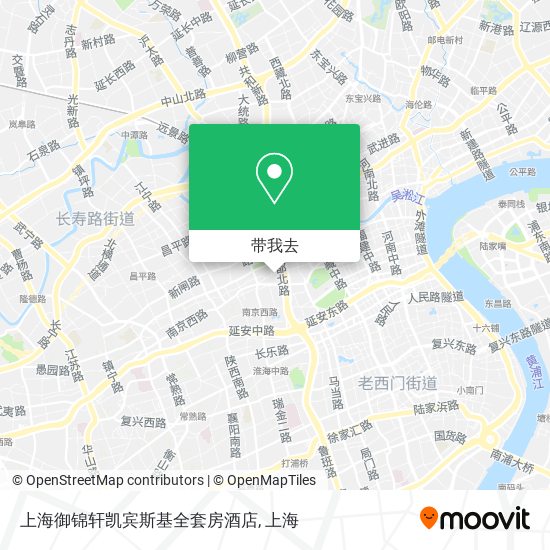 上海御锦轩凯宾斯基全套房酒店地图