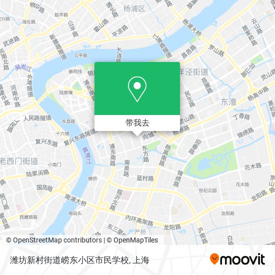 潍坊新村街道崂东小区市民学校地图