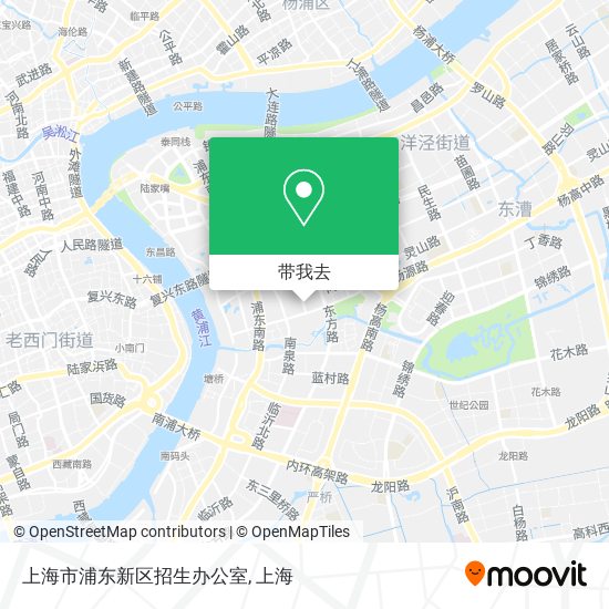 上海市浦东新区招生办公室地图