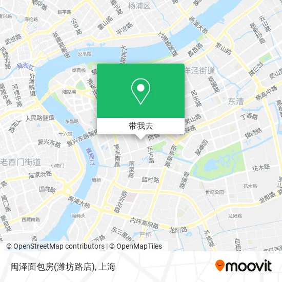 闽泽面包房(潍坊路店)地图