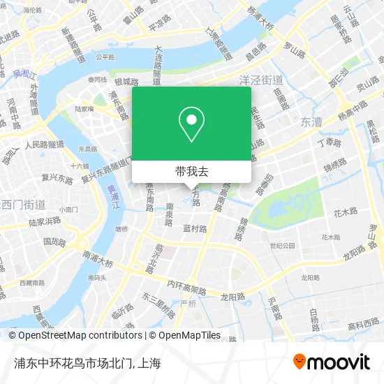 浦东中环花鸟市场北门地图