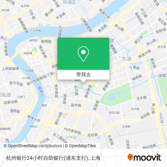 杭州银行24小时自助银行(浦东支行)地图