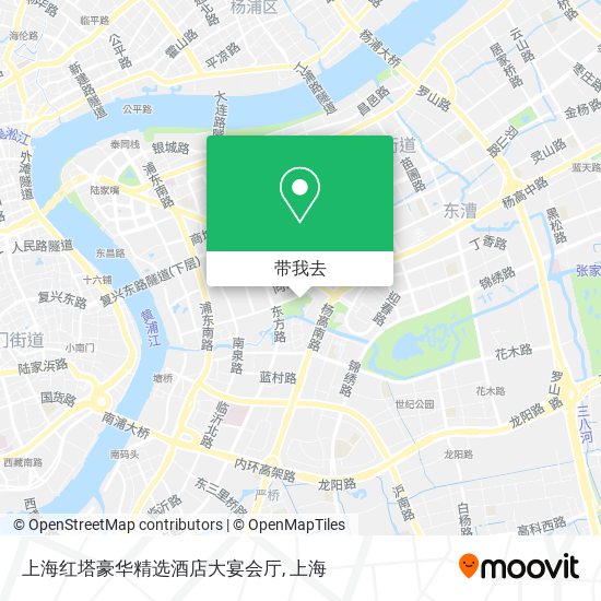 上海红塔豪华精选酒店大宴会厅地图