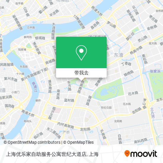 上海优乐家自助服务公寓世纪大道店地图