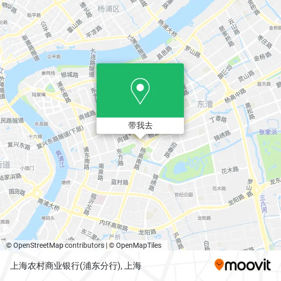 上海农村商业银行(浦东分行)地图