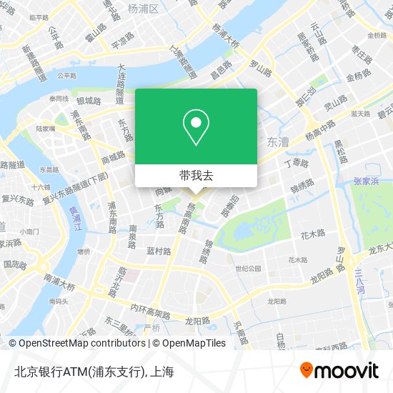 北京银行ATM(浦东支行)地图