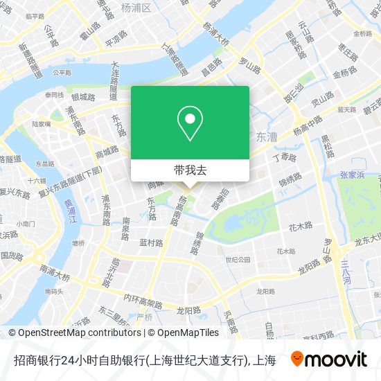 招商银行24小时自助银行(上海世纪大道支行)地图
