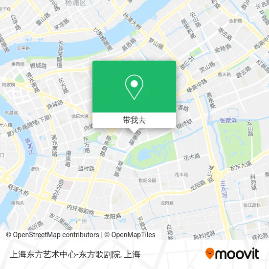 上海东方艺术中心-东方歌剧院地图